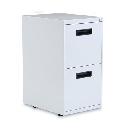 ALERA 14.96 in W 2 Drawer File Cabinets, Light Gray ALEPAFFLG